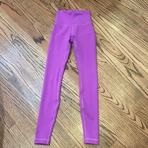Lululemon purple leggings. Size 0.